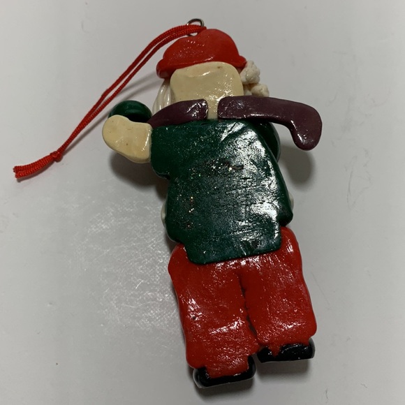 VTG House of Lloyd Santa Sports Ornaments Polymer Clay Handcrafted - Picture 3 of 11